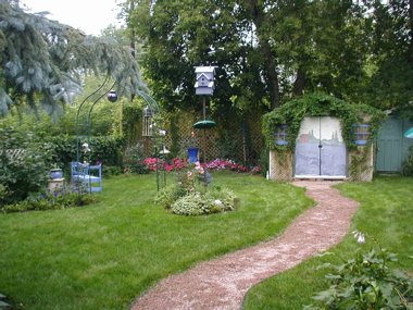 Painted Provence Shed